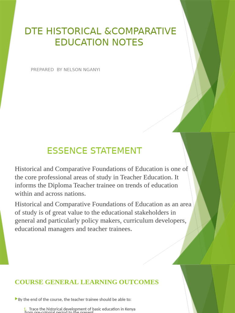 Historical & Comparative Education Insights | PDF | Curriculum | Teachers