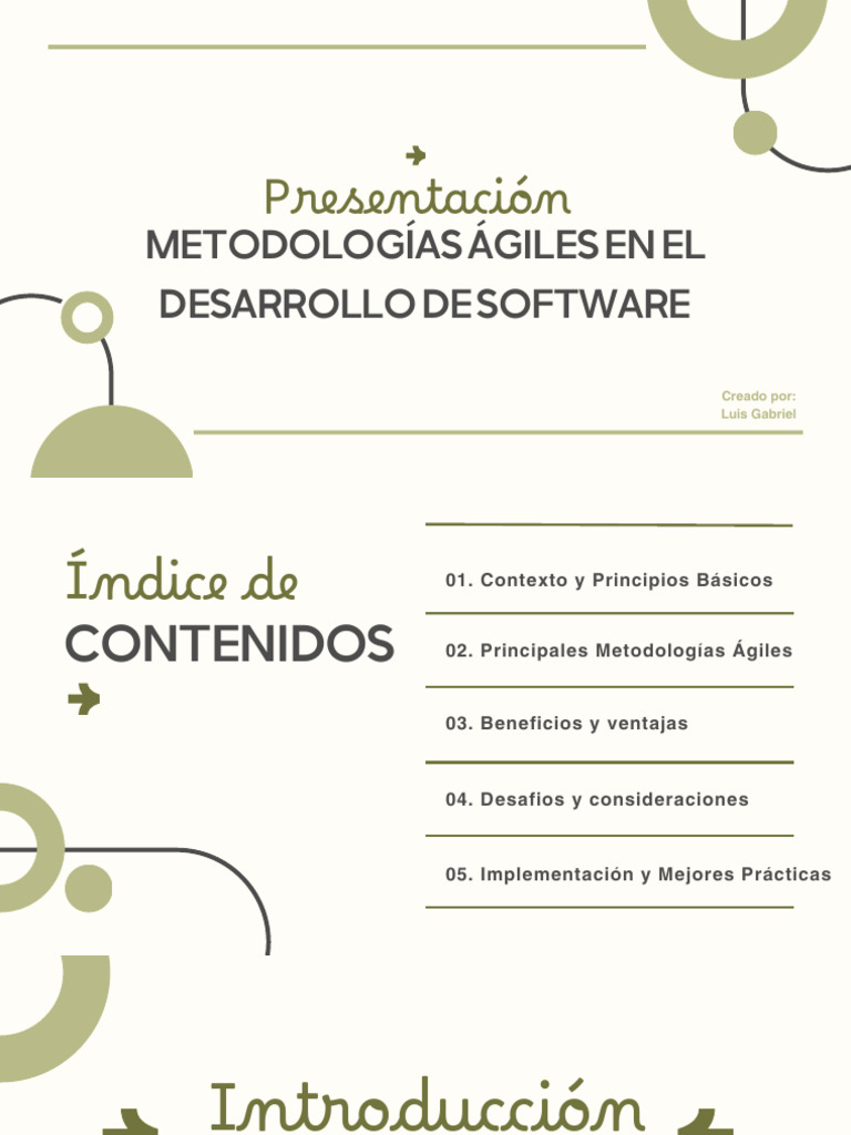 Metodologías Ágiles en Desarrollo de Software | PDF | Desarrollo Ágil ...