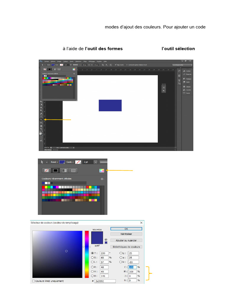 Application de codes couleur dans Photoshop | PDF