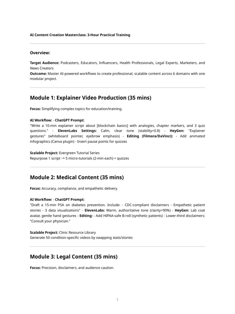 Ai Content Training Slides | PDF