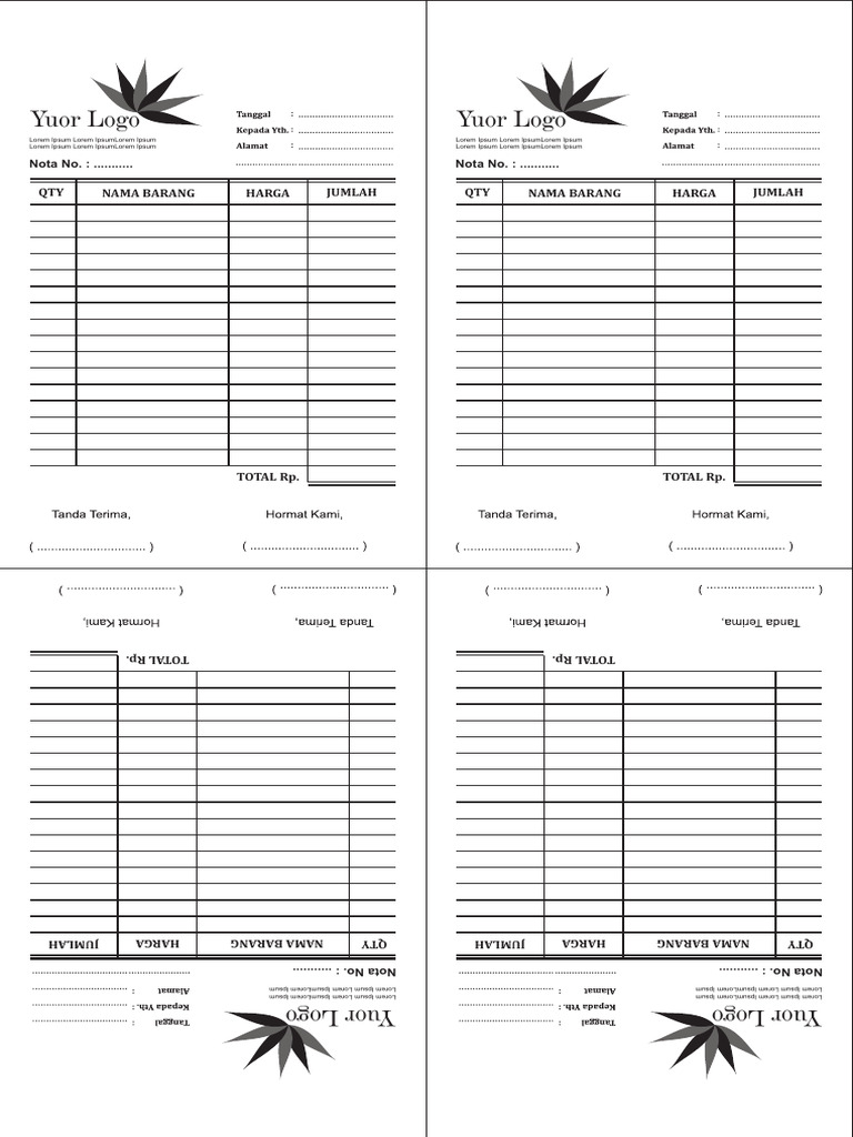 Invoice Template with Item Details | PDF