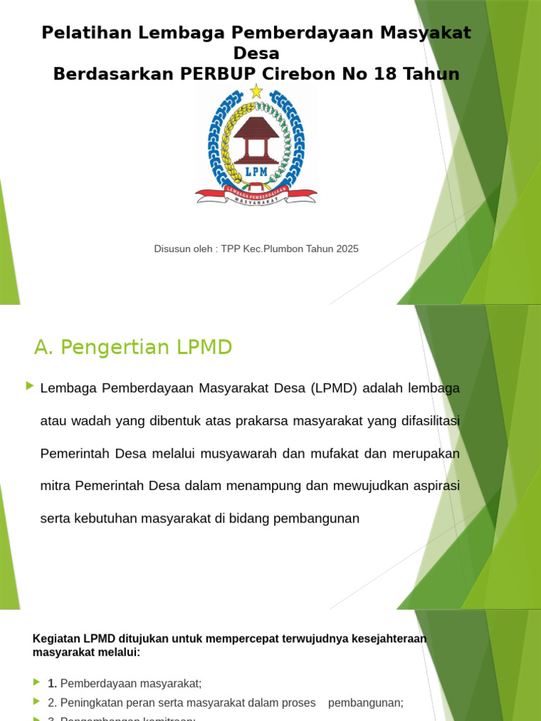 Pelatihan LPMD untuk Pemberdayaan Desa | PDF