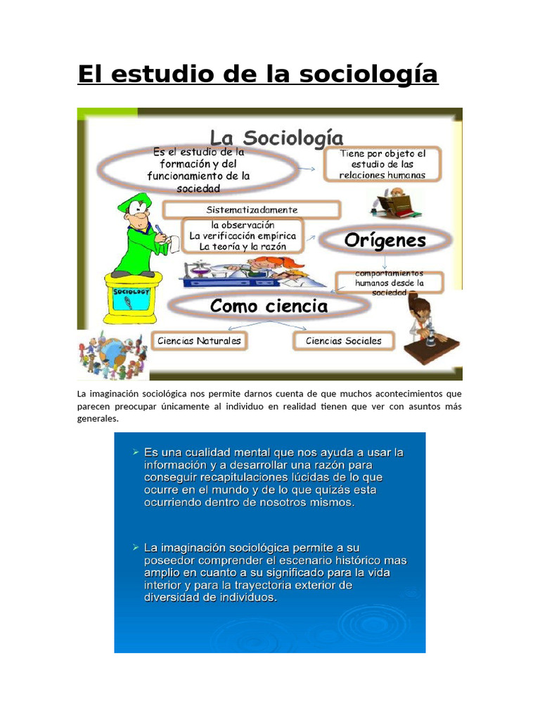 Tema 0.1 El Estudio de La Sociología | PDF | Sociología | Comportamiento