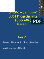 DWMC - Lecture2 8051 Programming (ESD 606)