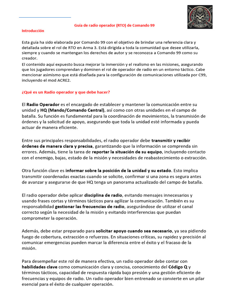 Radio Operador C99 | PDF | Radiodifusión | Cambiar