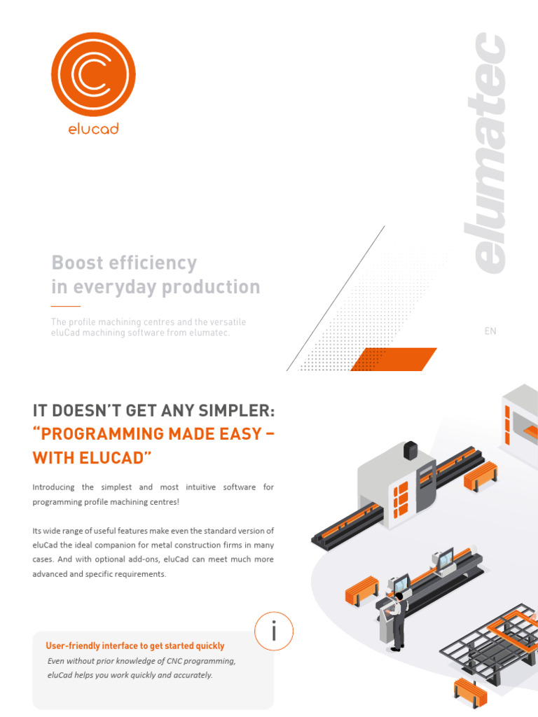 eluCad: Streamlining CNC Programming | PDF | Automation | Enterprise ...