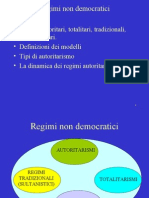 7 Regimi Non Democratici