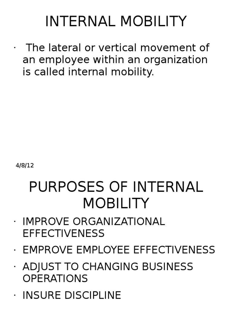 Internal Mobility & Career Paths | PDF