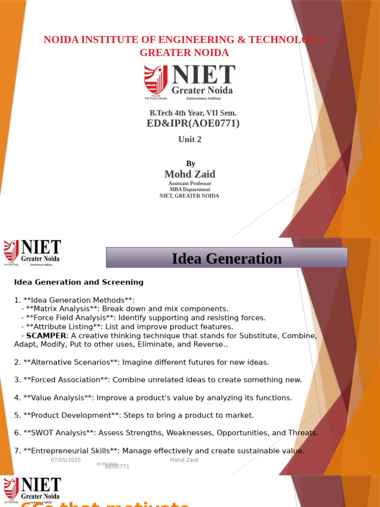 Idea Generation Techniques for Entrepreneurs | PDF | Startup Company ...