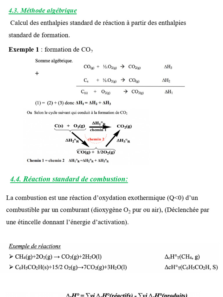 Entropie et loi de Kirchhoff en chimie | PDF | Mécanique des milieux ...