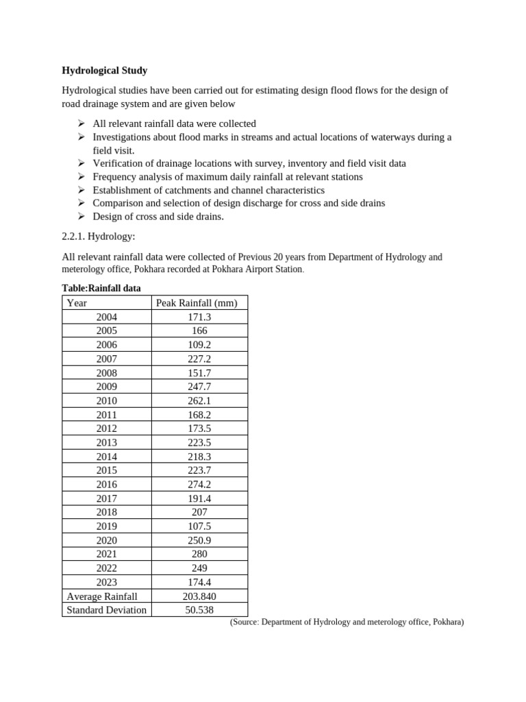 Hydrological Study | PDF | Drainage Basin | Discharge (Hydrology)