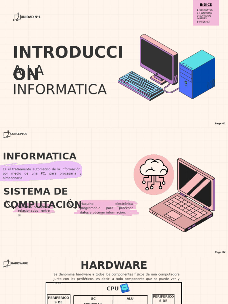 Introducción a Hardware, Software y Redes | PDF | Hardware de la ...