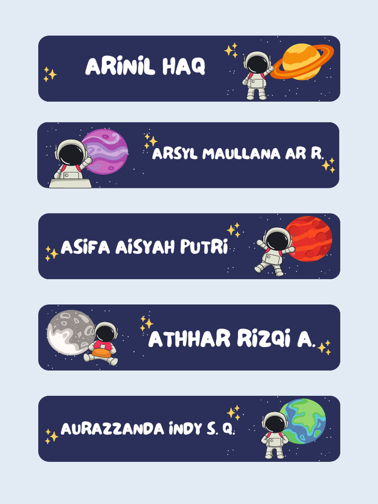 List of Student Names and Initials | PDF