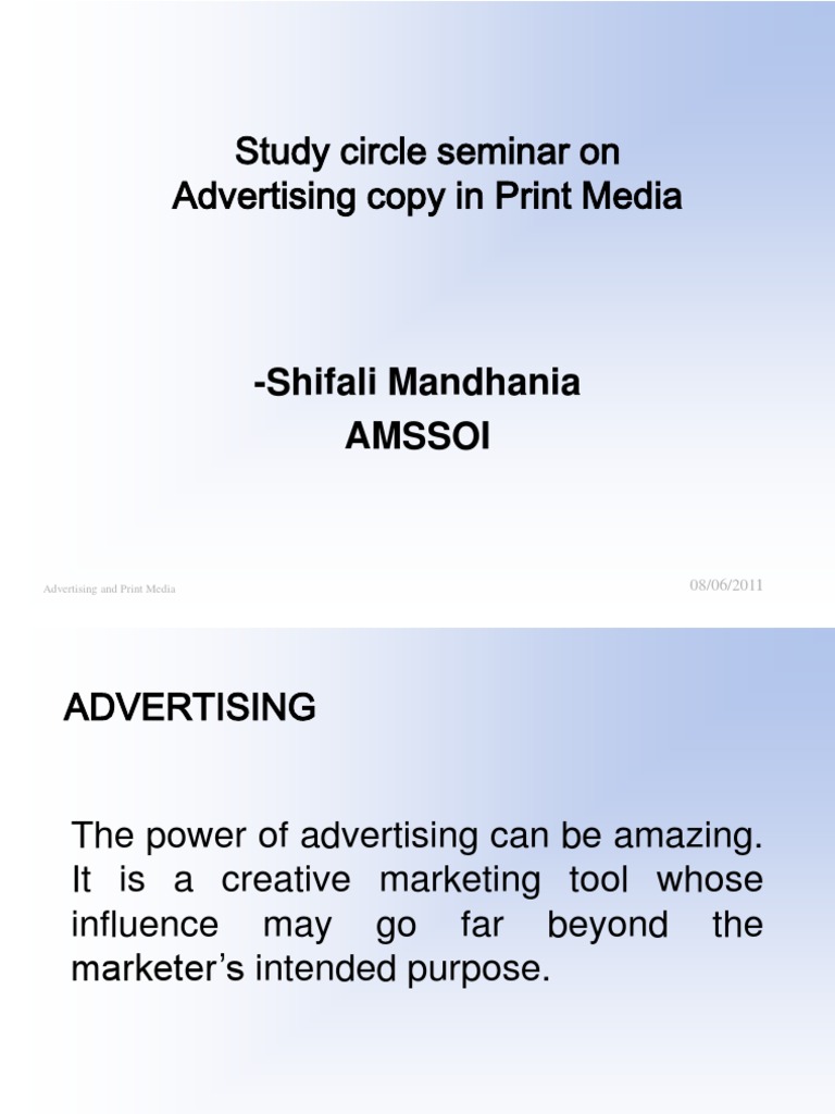 Advertising Copy in Indian Print Media | PDF | Newspaper Circulation ...