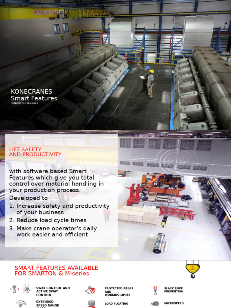 Smart Crane Features for Safety & Efficiency | PDF | Crane (Machine) | Rope