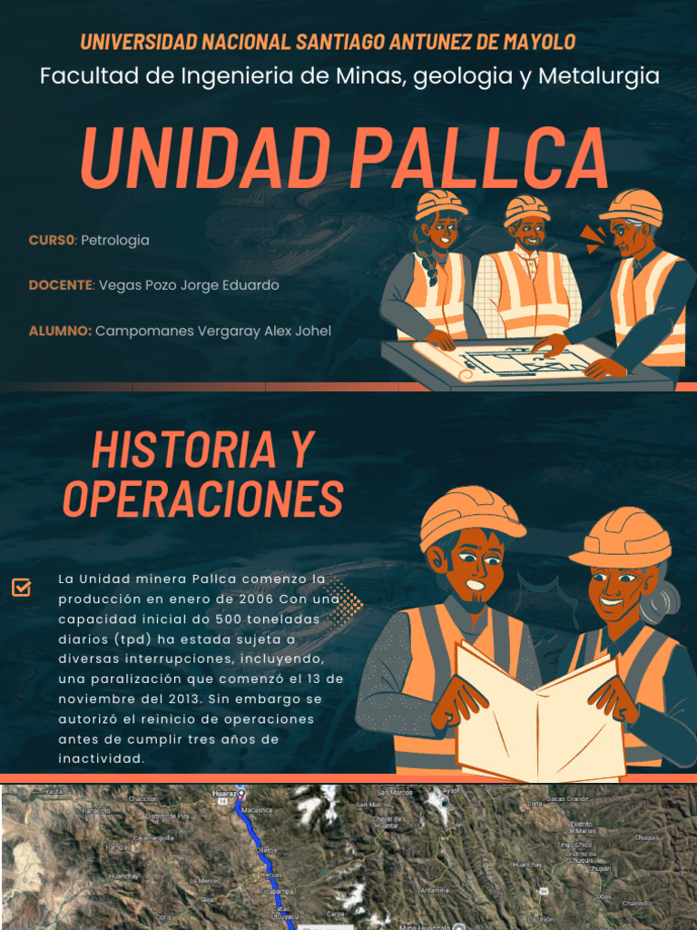 Unidad Minera Pallca: Geología y Operaciones | PDF | Minería | Roca ...