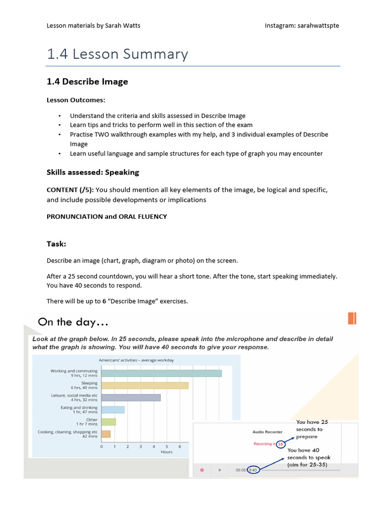 Lesson+1.4+Summary+ +Describe+Image | PDF | Silver | Gold
