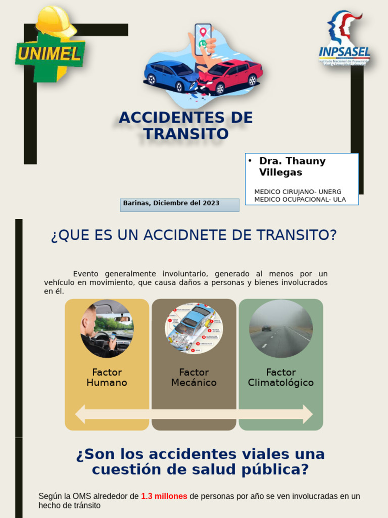 Accidentes de Tránsito: Salud Pública en Venezuela | PDF | Accidente de ...