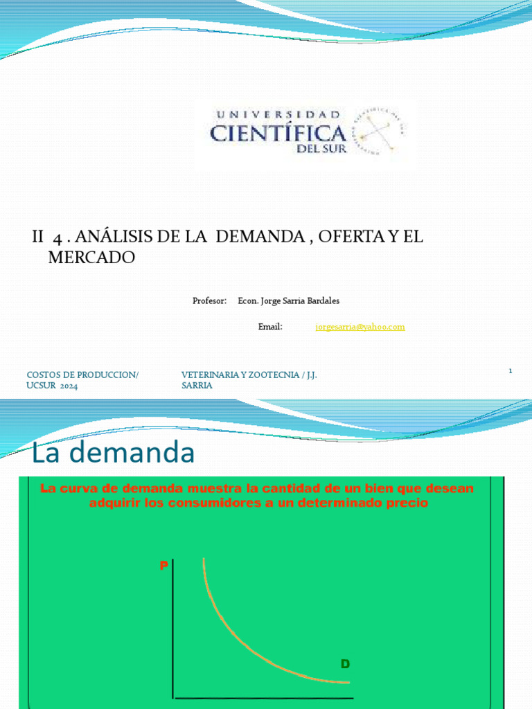 Análisis de Demanda y Oferta en Mercados | PDF | Mercado (economía ...