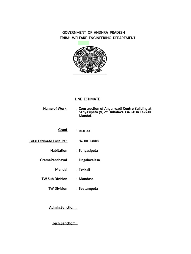 AWC BLDG at Sanyasipeta | PDF | Construction Aggregate | Concrete