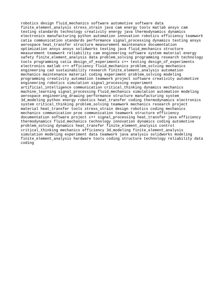 Robotics and Engineering Software Tools | PDF