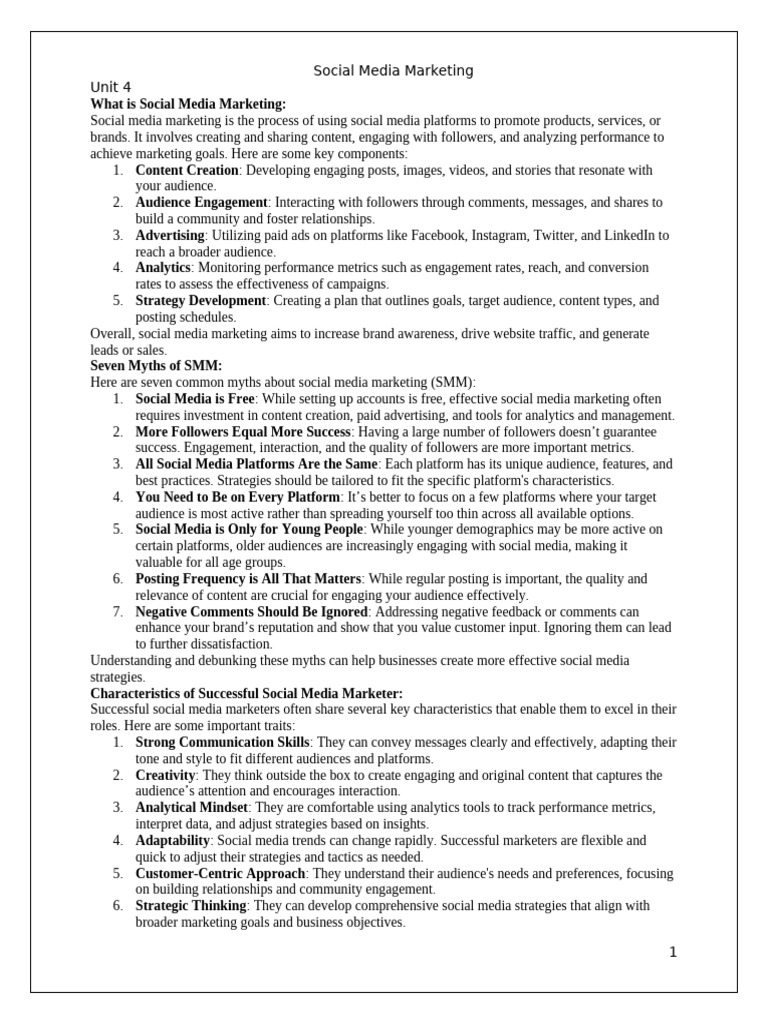 Social Media Marketing Essentials | PDF | Social Media Marketing ...