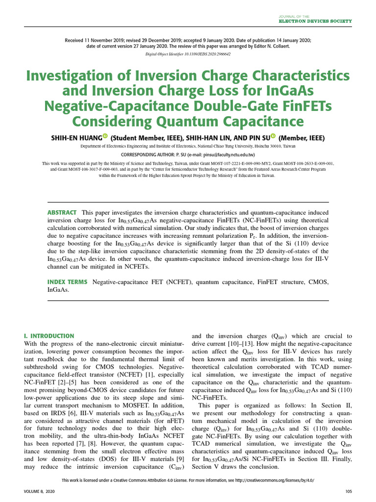 Investigation of Inversion Charge Characteristics and Inversion Charge ...