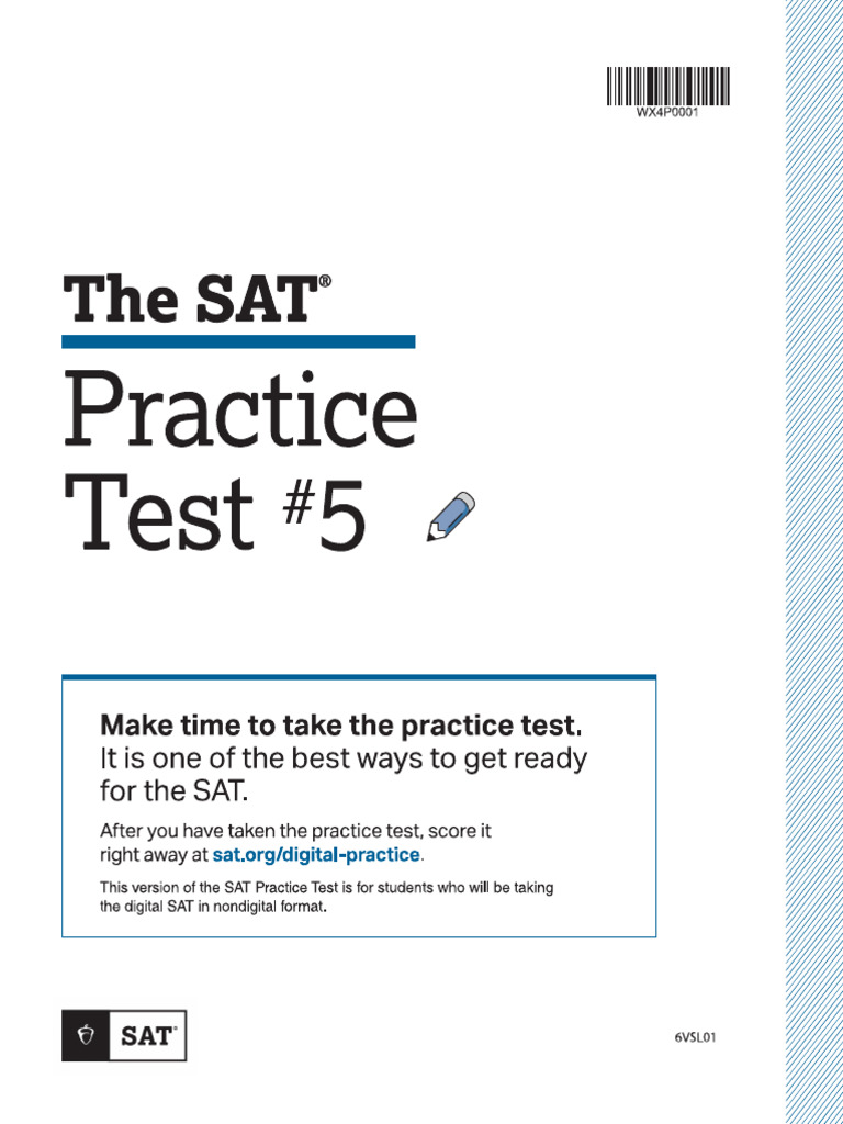 Sat Practice Test 5 Digital | PDF