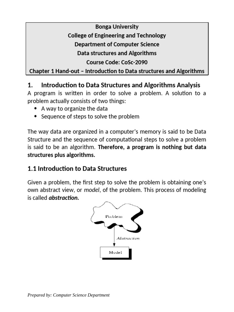 Introduction to Data Structures & Algorithms | PDF | Algorithms ...