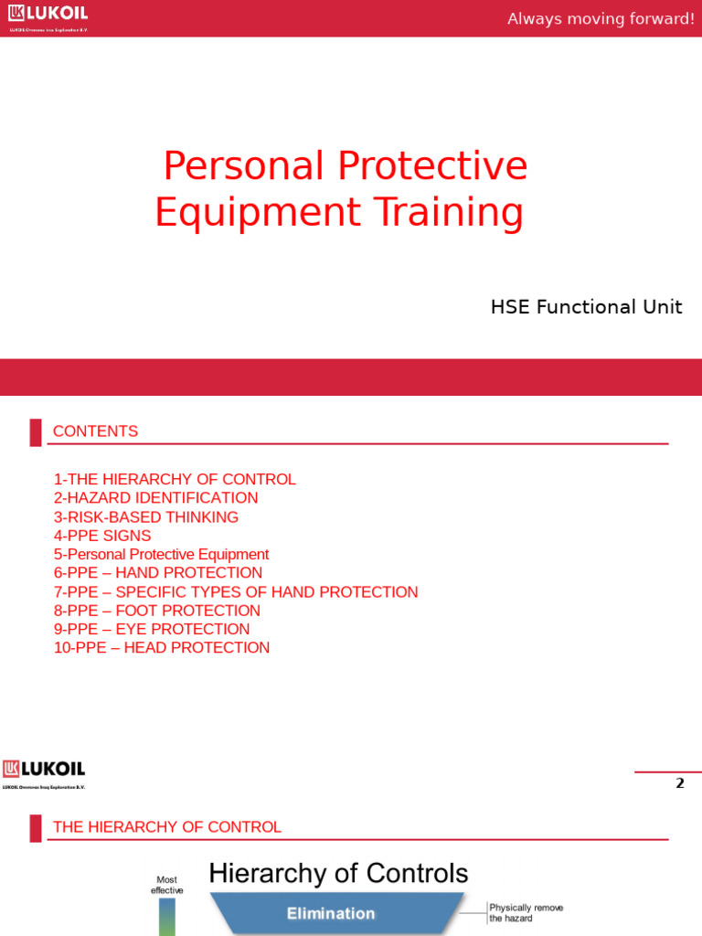 PPE Training 21-10-2024 | PDF | Personal Protective Equipment | Hazards