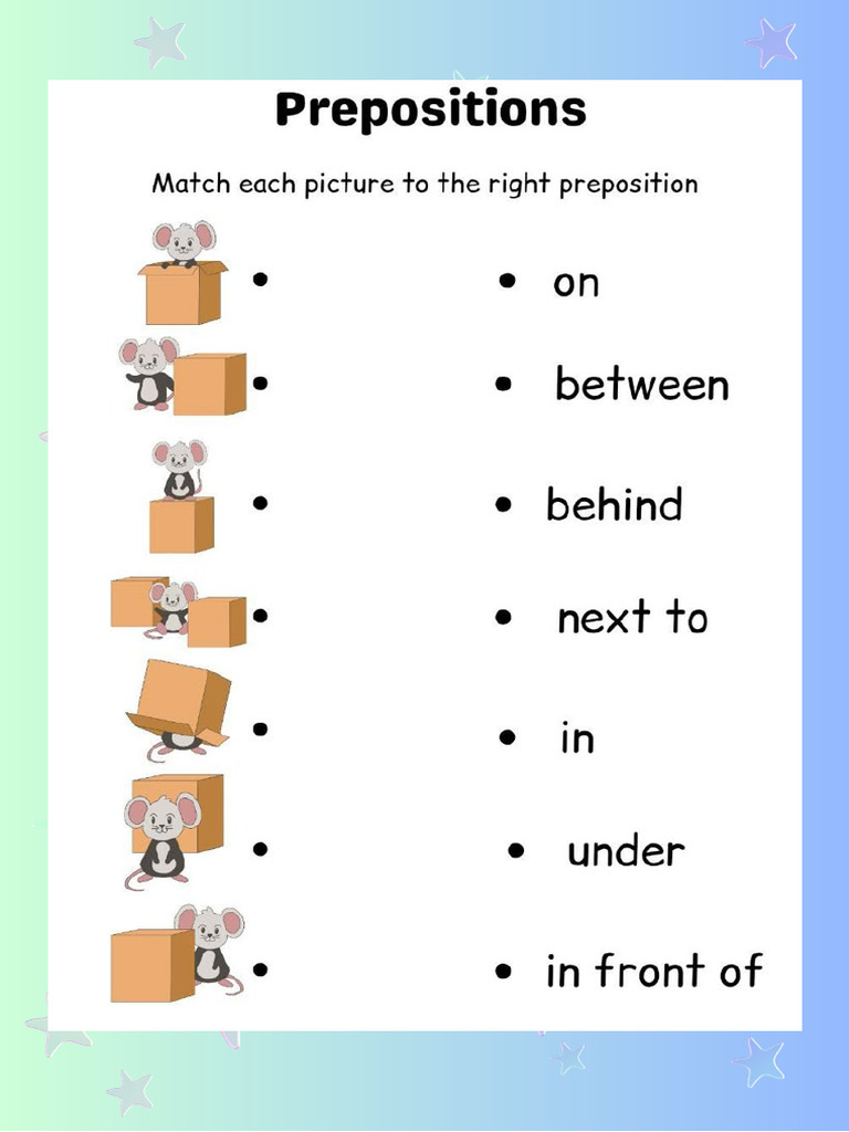 Activity Prepositions | PDF