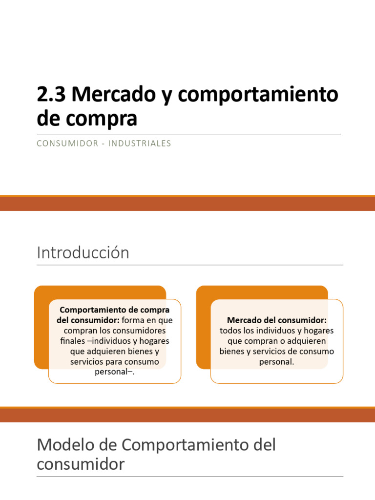 Comportamiento de Compra del Consumidor | PDF | Comportamiento | Los ...