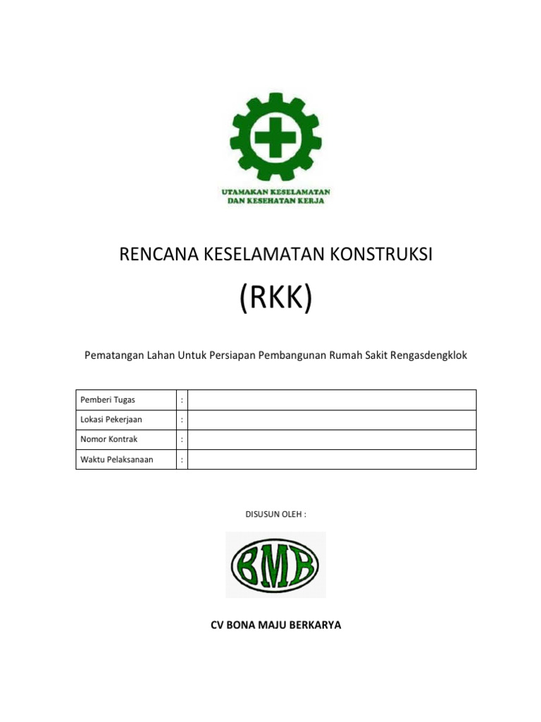 Protokol Keselamatan Konstruksi RSK Rengasdengklok | PDF