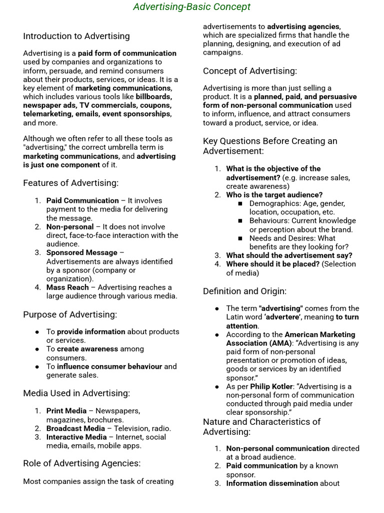 Advertising Strategy - Introduction | PDF | Advertising | Marketing ...