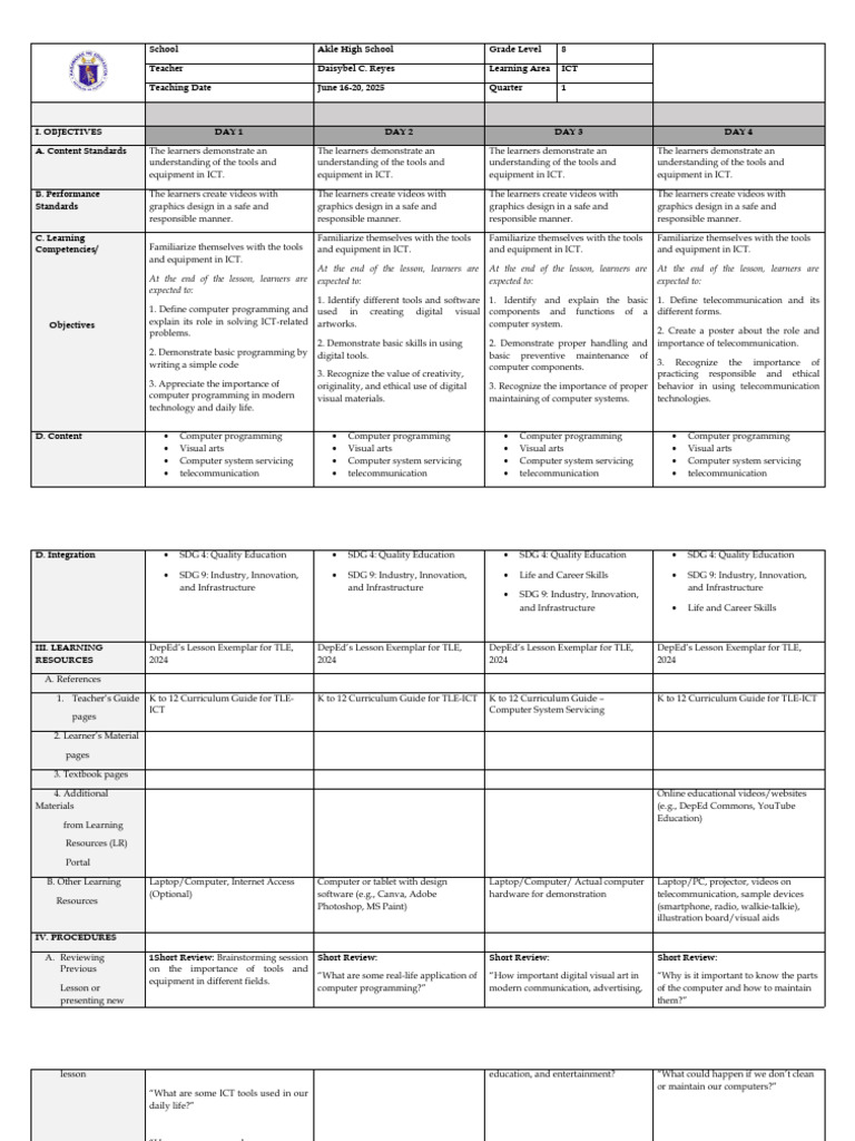 Understanding ICT Tools and Equipment | PDF | Educational Technology ...