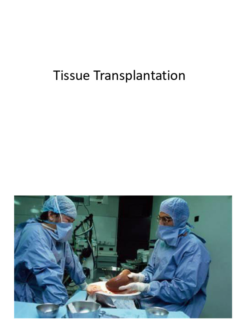 Overview of Tissue Transplantation | PDF | Transplant Rejection | Human ...