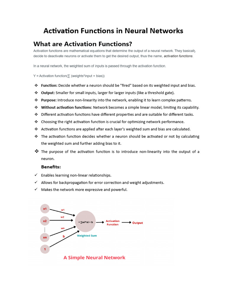 Activation Function 1706811454 | PDF | Applied Mathematics ...