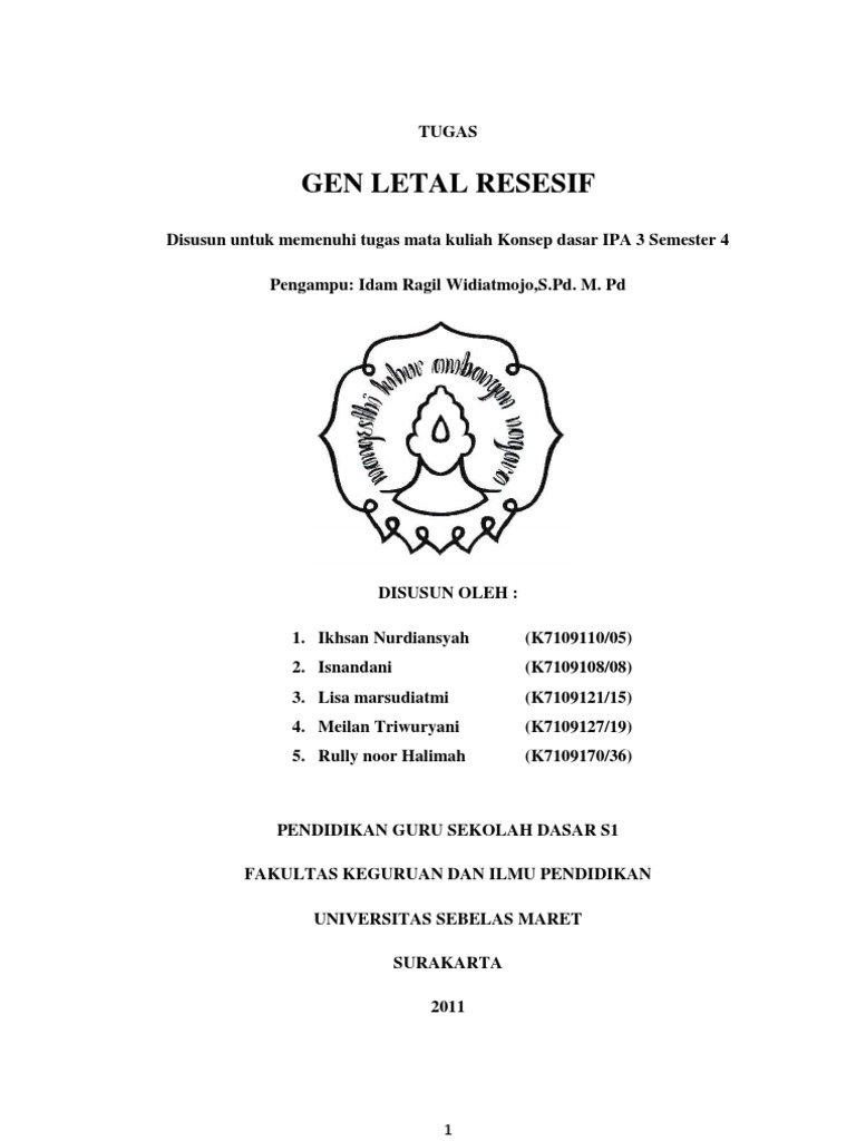 Gen Letal Resesif: Definisi dan Contoh | PDF