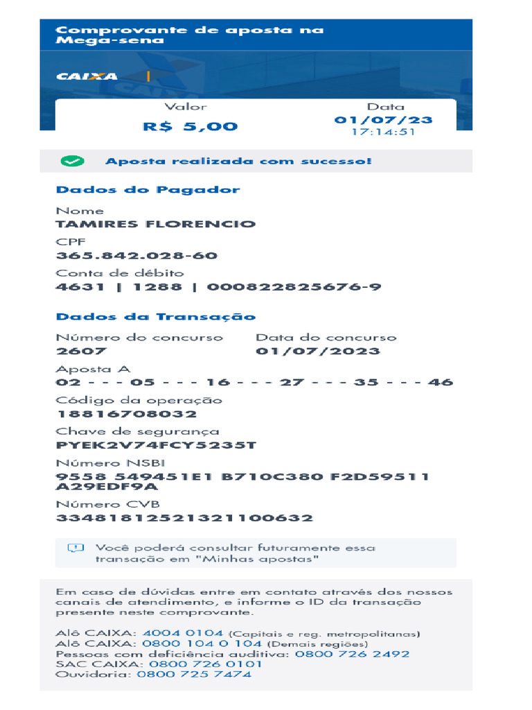 Comprovante2023 07 01 - 171454 | PDF