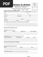 Download Short Term Volunteer Application by visionsinaction SN8846149 doc pdf