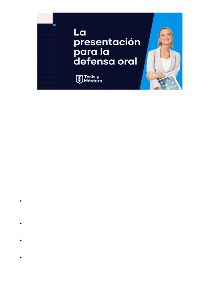 Guía para la Defensa de Tesis | PDF