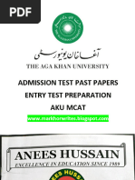 Karachi University Entry Test Past Papers | PDF