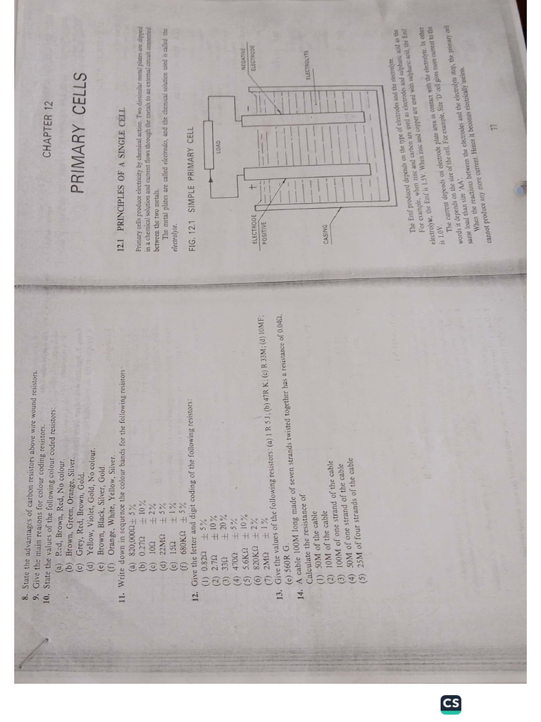 Batteries Notes | PDF