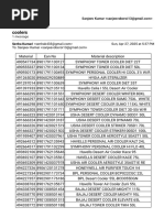 Appliance Inventory and EAN List | PDF | Home Appliance | Food