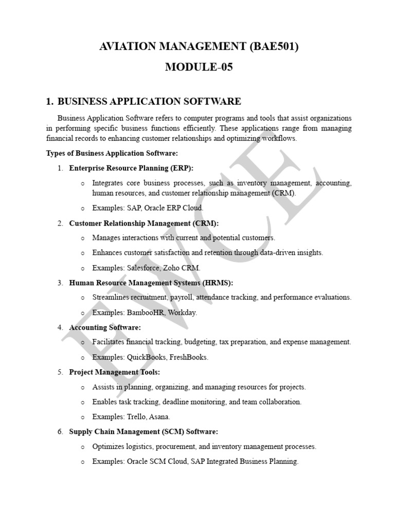 Aviation Management Module-05 | PDF | Methodology | Aviation