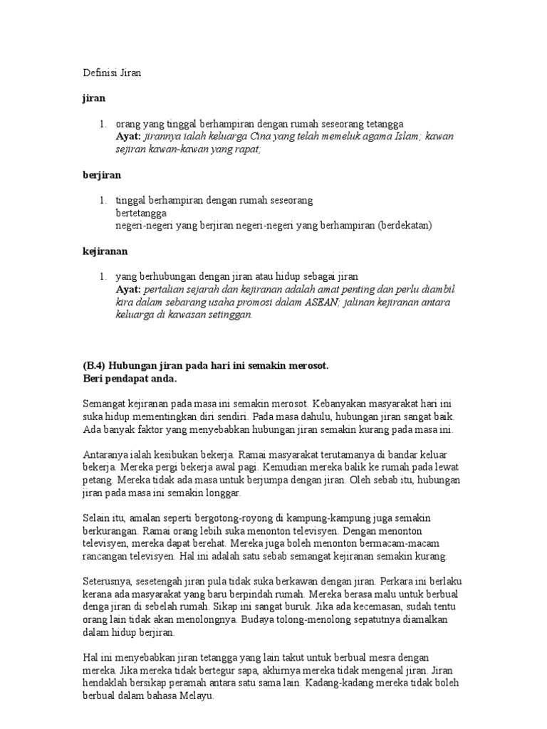 Definisi Jiran Pdf