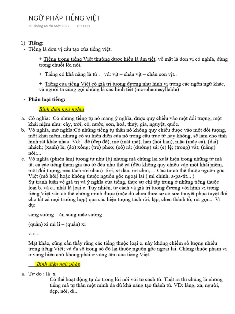 NG Pháp T NG H P Chung | PDF