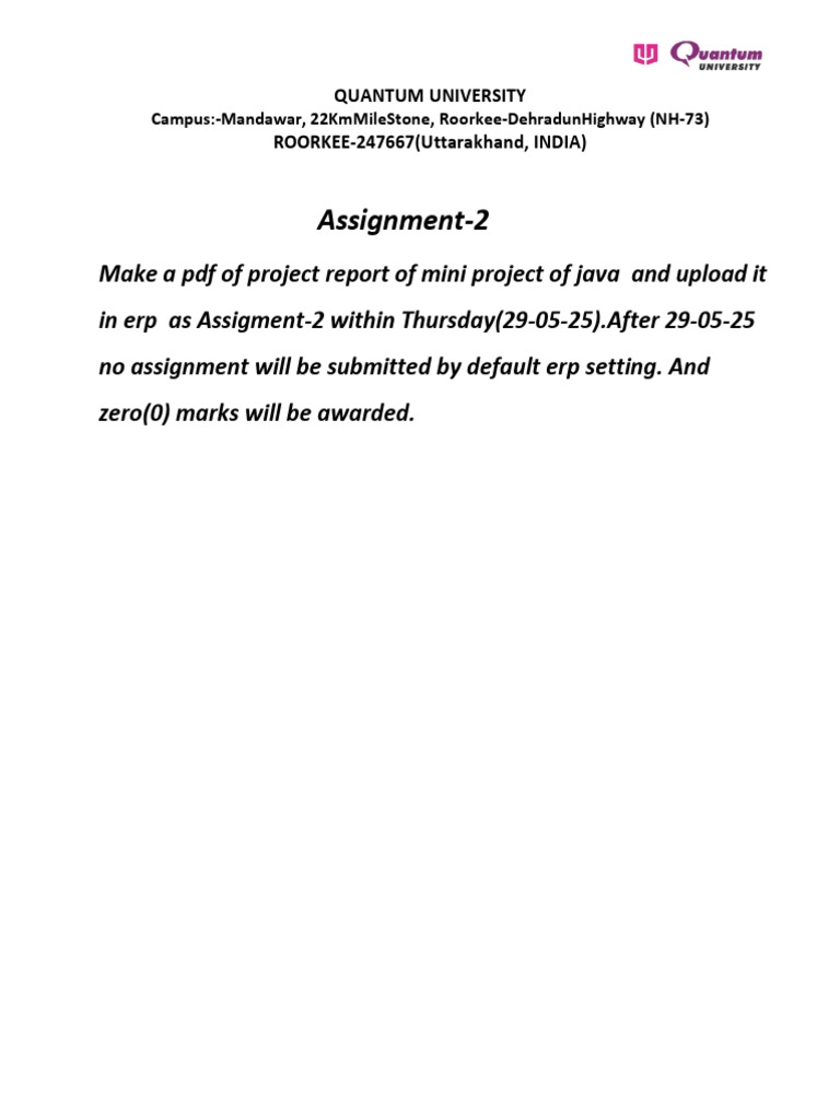 Java Mini Project Report Submission Deadline | PDF