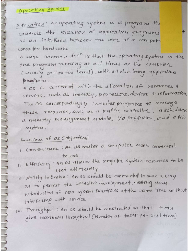Os Notes | PDF