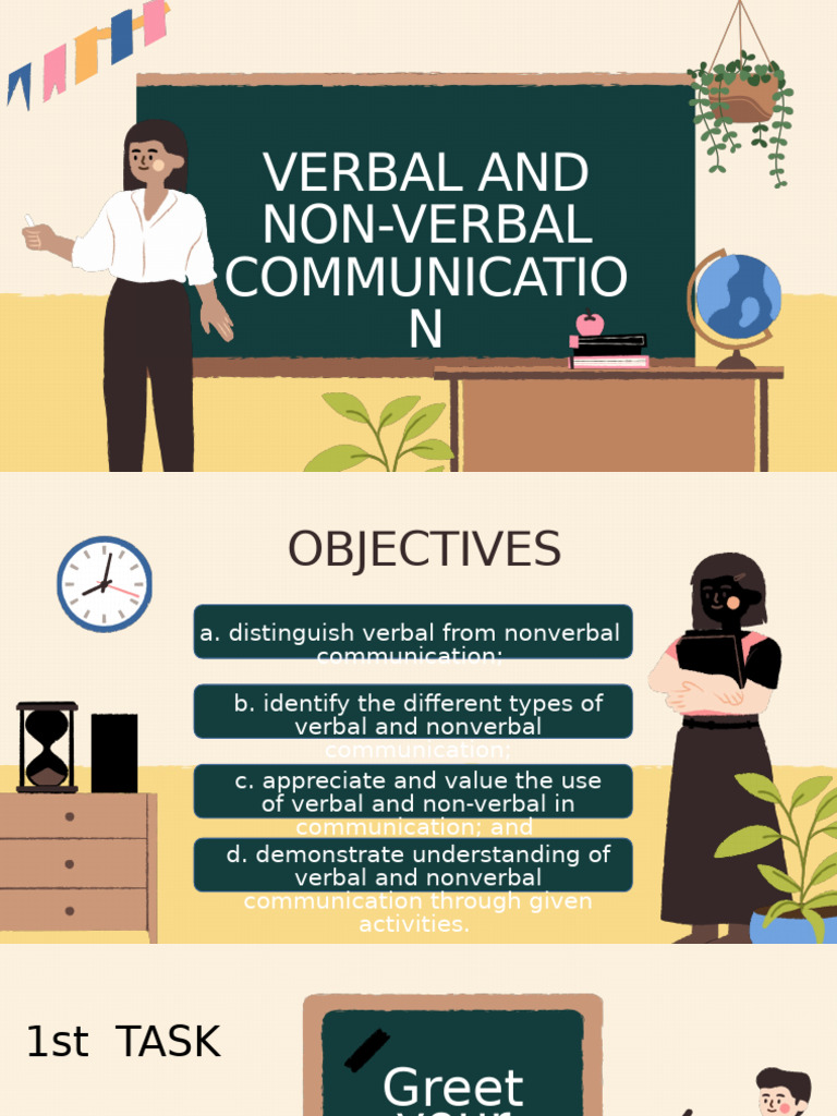 Lesson 3. Verbal and Non Verbal Communication Autosaved | PDF ...